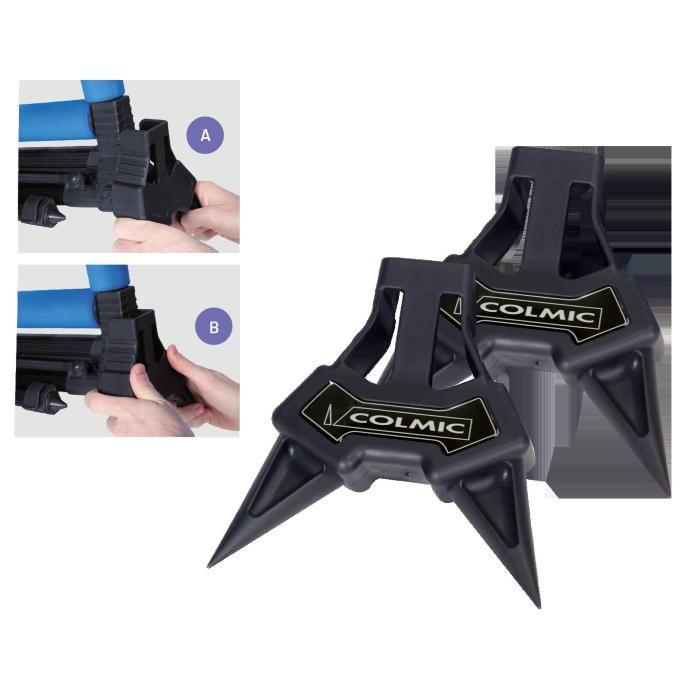 Colmic Rulli e Portacanne BAR ROLLER & ROD REST FEET (2pcs)