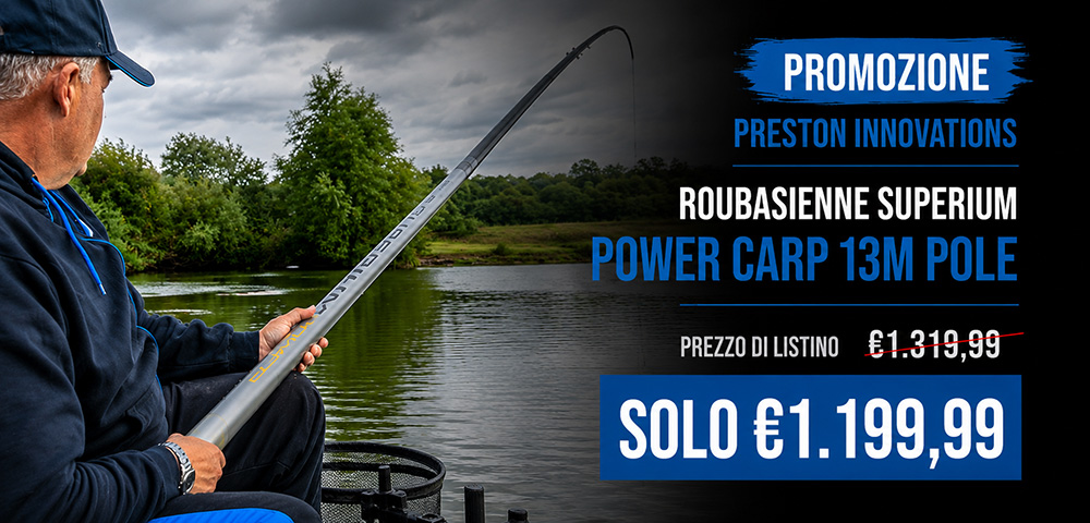 Preston Roubasienne Superium Power Carp 13m Pole in promozione